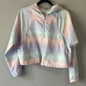 FOREVER 21 multicolor crop top windbreaker XS